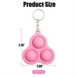 Stress Relief Bubbles Fidget Toys Silicone Keychain | https://www.bestnamebadges.com