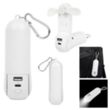 Rechargeable Power Bank With Fan & Flashlight | https://www.bestnamebadges.com