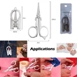 Stainless Steel Small Foldable Travel Pocket Scissors | https://www.bestnamebadges.com