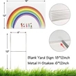 Blank Yard Signs with Stakes | https://www.bestnamebadges.com