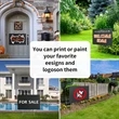 Blank Yard Signs with Stakes | https://www.bestnamebadges.com