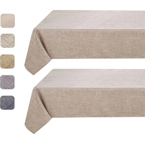 Nature Faux Linen Tablecloths Rectangle