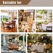 Nature Faux Linen Tablecloths Rectangle | https://www.bestnamebadges.com