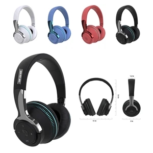 Headset Bluetooth Wireless Flash Light Heavy Bass Folding  | https://www.bestnamebadges.com