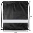 Bulk Reflective Drawstring String Backpack Bags | https://www.bestnamebadges.com
