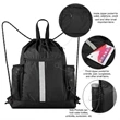 Drawstring Backpack Bag with String Sackpack | https://www.bestnamebadges.com