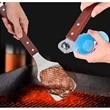 Stainless Steel Spatula with Bottle Opener and Wood Handle | https://www.bestnamebadges.com