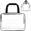 Large Clear Makeup Cosmetic Toiletry Organizer Bag | https://www.bestnamebadges.com