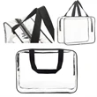 Large Clear Makeup Cosmetic Toiletry Organizer Bag | https://www.bestnamebadges.com