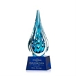 Worchester Award on Robson Base - Blue | https://www.bestnamebadges.com