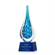 Worchester Award on Robson Base - Blue | https://www.bestnamebadges.com