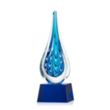Worchester Award on Robson Base - Blue | https://www.bestnamebadges.com
