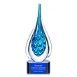 Worchester Award on Paragon Base - Blue | https://www.bestnamebadges.com
