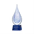 Kentwood Award on Robson Base - Blue | https://www.bestnamebadges.com
