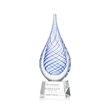 Kentwood Award on Robson Base - Clear | https://www.bestnamebadges.com