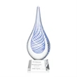 Kentwood Award on Robson Base - Clear | https://www.bestnamebadges.com