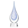 Kentwood Award on Robson Base - Clear | https://www.bestnamebadges.com