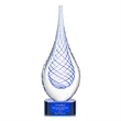 Kentwood Award on Paragon Base - Blue | https://www.bestnamebadges.com