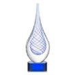 Kentwood Award on Paragon Base - Blue | https://www.bestnamebadges.com