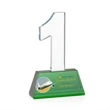 Milestone Optical VividPrint™ Award - Green | https://www.bestnamebadges.com