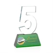 Milestone Optical VividPrint™ Award - Green | https://www.bestnamebadges.com