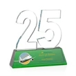 Milestone Optical VividPrint™ Award - Green | https://www.bestnamebadges.com