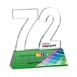 Milestone Optical VividPrint™ Award - Green | https://www.bestnamebadges.com