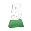 Milestone Optical VividPrint™ Award - Green | https://www.bestnamebadges.com