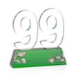 Milestone Optical VividPrint™ Award - Green | https://www.bestnamebadges.com