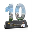 Milestone Optical VividPrint™ Award - Black | https://www.bestnamebadges.com