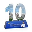 Milestone Optical VividPrint™ Award - Blue | https://www.bestnamebadges.com