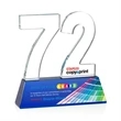 Milestone Optical VividPrint™ Award - Blue | https://www.bestnamebadges.com