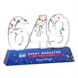 Milestone Optical VividPrint™ Award - Blue | https://www.bestnamebadges.com