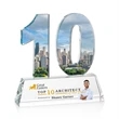 Milestone Optical VividPrint™ Award - Clear | https://www.bestnamebadges.com