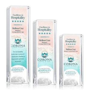 Sandringham Globe Tower VividPrint™ Award | https://www.bestnamebadges.com