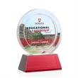 Templeton VividPrint™ Award on Base - Red | https://www.bestnamebadges.com