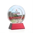 Templeton VividPrint™ Award on Base - Red | https://www.bestnamebadges.com