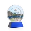 Templeton VividPrint™ Award on Base - Blue | https://www.bestnamebadges.com