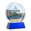 Templeton VividPrint™ Award on Base - Blue | https://www.bestnamebadges.com