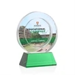 Templeton VividPrint™ Award on Base - Green | https://www.bestnamebadges.com