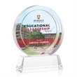 Templeton VividPrint™ Award on Base - Clear | https://www.bestnamebadges.com