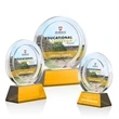 Templeton VividPrint™ Award on Base - Amber | https://www.bestnamebadges.com