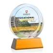 Templeton VividPrint™ Award on Base - Amber | https://www.bestnamebadges.com