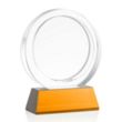 Templeton VividPrint™ Award on Base - Amber | https://www.bestnamebadges.com