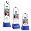 Clarington VividPrint™ Award on Base - Blue | https://www.bestnamebadges.com