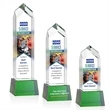 Clarington VividPrint™ Award on Base - Green | https://www.bestnamebadges.com
