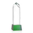 Clarington VividPrint™ Award on Base - Green | https://www.bestnamebadges.com