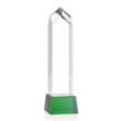 Clarington VividPrint™ Award on Base - Green | https://www.bestnamebadges.com