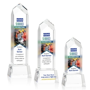 Clarington VividPrint™ Award on Base - Clear | https://www.bestnamebadges.com