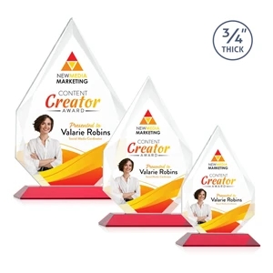 Hawthorne VividPrint™ Award - Red | https://www.bestnamebadges.com